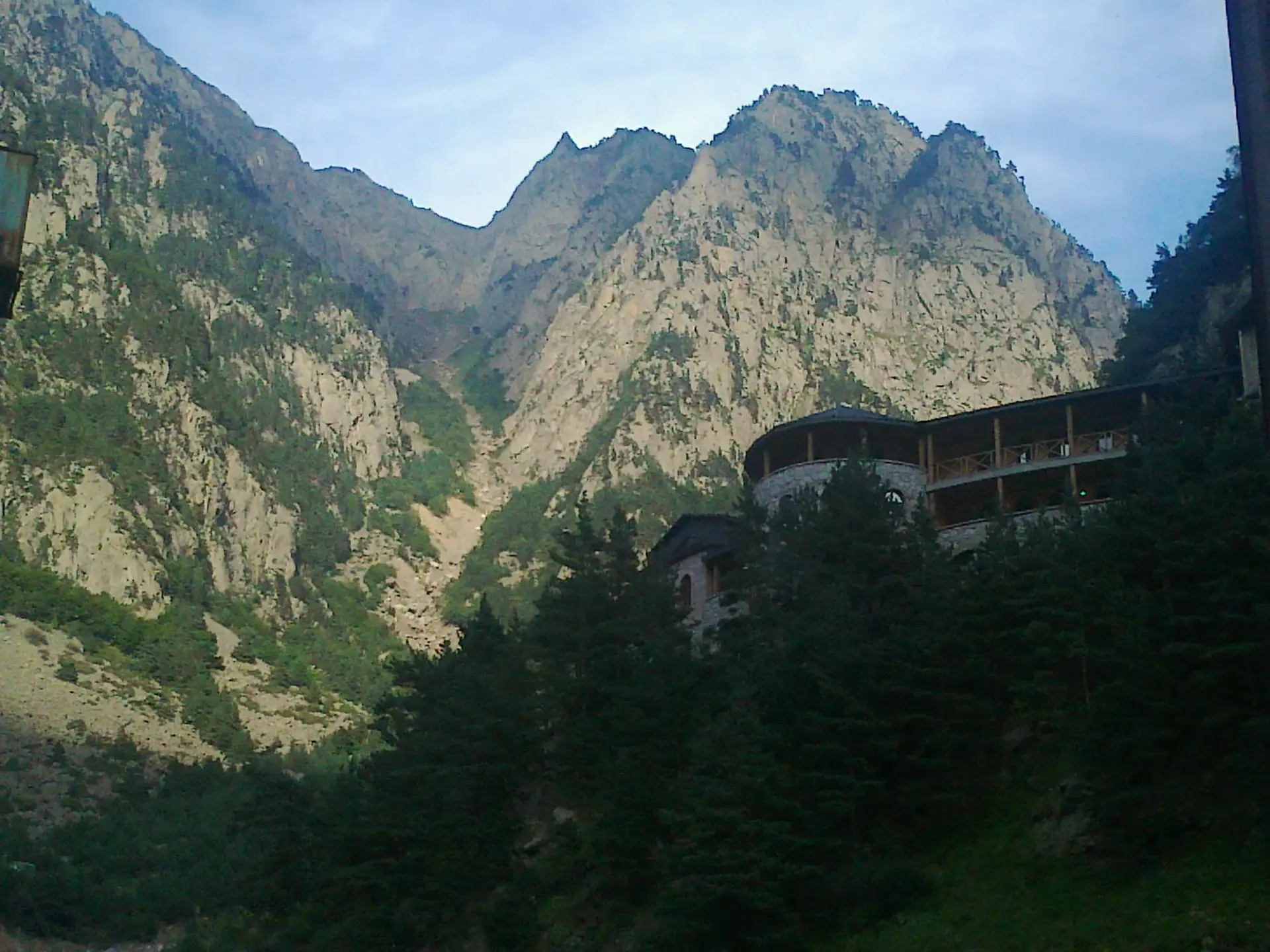The Dariali Gorge near the Russian border